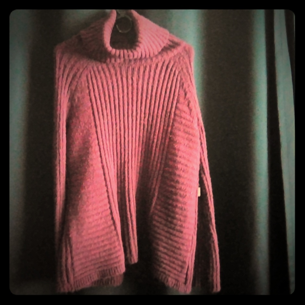 New Vera Wang Burgundy Turtleneck Sweater - Picture 1 of 8
